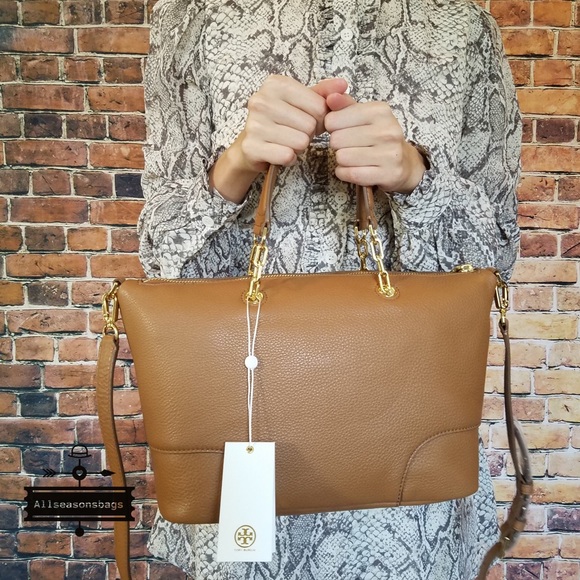 🔽Tory burch whipstitch slouchy crossbody satchel - Picture 3 of 8